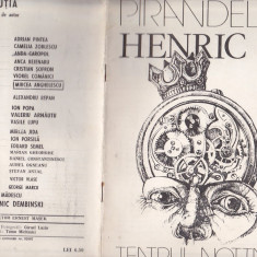 bnk div Program teatru - Teatrul Nottara 1989 - Henric IV