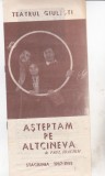 Bnk div Program teatru - Teatrul Giulesti 1987 - Asteptam pe altcineva