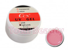 Gel UV CCN 15 gr Light Pink - Gel UV Roz Transparent unghii false foto