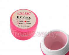 Gel Constructie Unghii UV ENS PRO 15 ml Pink - Gel UV Roz Transparent foto