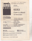 Bnk div Program teatru - Teatrul Nottara 1992 - Nora