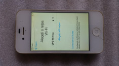 IPHONE 4S ALB 16GB CODAT ICLOUD NEVERLOCKED FUNCTIONAL COMPLET foto