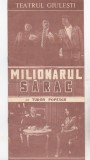 Bnk div Program teatru - Teatrul Giulesti 1984 - Milionarul sarac