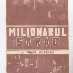 bnk div Program teatru - Teatrul Giulesti 1984 - Milionarul sarac