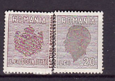 Romania - Timbru fiscal , Regele Mihai , 20 lei ( cu matca detasata) - MH , T16 foto