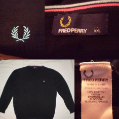 Pulovar Fred Perry Bluza Cardigan Barbati - marimea XXL - bumbac 100% foto