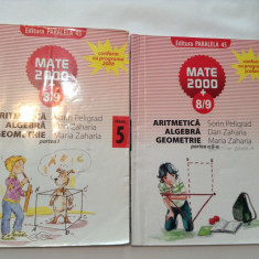 MATE 2000 8/9 - ARITMETICA, ALGEBRA, GEOMETRIE PARTEA I+II CLASA A V A ,RF7/4