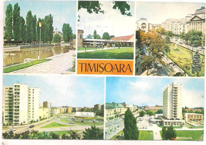 % carte postala (ilustrata ) -TIMISOARA-Stampila speciala
