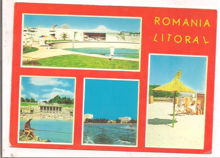 % carte postala (ilustrata) -LITORALUL