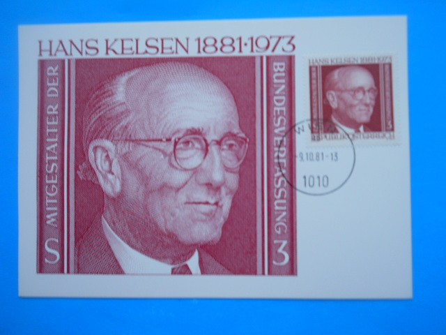 HOPCT19089 MAXIMA AUSTRIA -JURIST HANS KELSEN 100 ANI DE LA NASTERE 1981