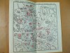 Harta Bucuresti 1934, Centrul Capitalei, Institutii Stat/Particulare, 21x22cm, Stare Buna