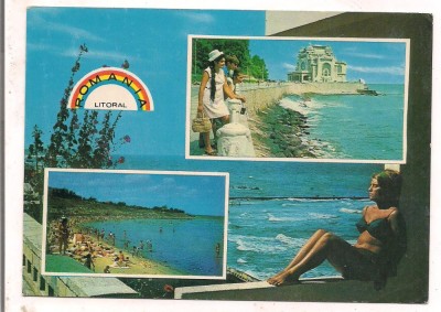 % carte postala (marca fixa) -LITORALUL foto