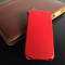 Husa/toc LUX piele naturala premium BOROFONE, iPhone 5c, tip flip cover, pe rosu