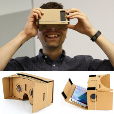 Ochelari Google 3D Cardboard Realitate Virtuala VR pentru Filme si Jocuri 3D foto