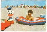 % carte postala (ilustrata) -LA PLAJA