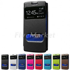 Husa piele neagra Sony Ericsson Xperia Arc S LT15i LT18i foto