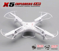 DRONA SYMA X5C Quadcopter 2,4 GHZ, CAMERA HD 720P 2MP 4D raza 80 metri + CADOU foto