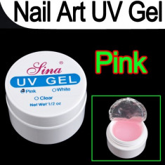 Gel UV Sina pentru constructie unghii false 15 g Roz Transparent foto