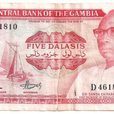 GAMBIA 5 DALASIS ND (1972-86) U
