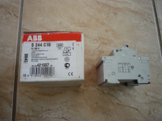 Siguranta automata ABB S 244-10A 400V, 4 poli,trifazat,intreruptor automat,usol foto