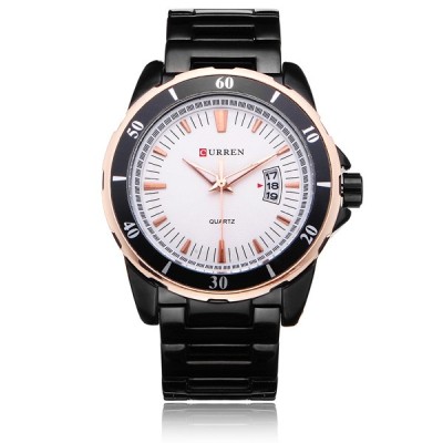 Ceas CURREN 8108 - Barbatesc , Curea Otel Inoxidabil, Quartz , Data foto
