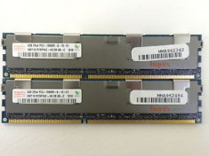 Hynix 8GB 2X 4GB DDR3 PC3-10600R 1333 MHz 240-Pin ECC REG HMT151R7BFR4 foto