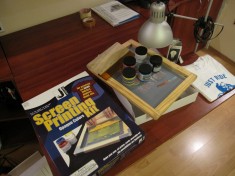 Vand kit complet screen printing (serigrafie) Jacquard pentru imprimare tricouri foto