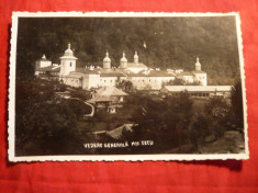 Ilustrata - Manastirea Secu - Vedere generala , circulat 1942 , cenzurat foto