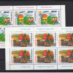 ROMANIA 2006 LP 1718 a EUROPA SET MINICOLI DE 6 TIMBRE MNH