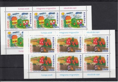 ROMANIA 2006 LP 1718 a EUROPA SET MINICOLI DE 6 TIMBRE MNH foto