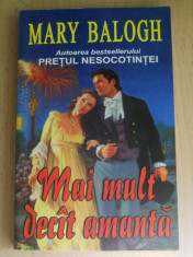 MARY BALOGH - MAI MULT DECAT AMANTA(historical romance) foto