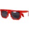 Ochelari soare model retro rosii