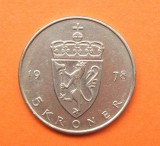 NORVEGIA 5 KRONER 1978, Europa