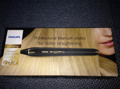 Philips Pro Straightener - placa intins parul, placi Titanium, negru foto