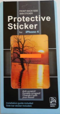 Folie protectie display 3D Sunset Apple iPhone 4 / 4S foto