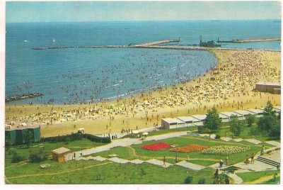 % carte postala (ilustrata) -CONSTANTA-Plaja foto