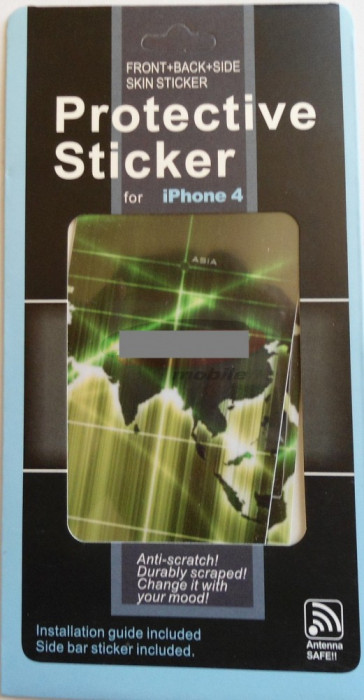 Folie protectie display 3D Asia Apple iPhone 4 / 4S