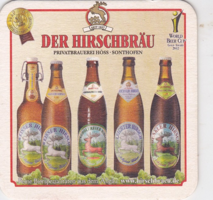 Suport de pahar / Biscuite HIRSCHBRAU