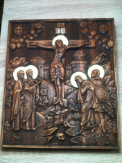 Rastignirea Mantuitorului Iisus Hristos - icoana sculptata foto