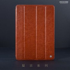 Husa/toc LUX tableta piele fina HOCO Crystal iPad 2 3 4, SMART COVER,MARO CONIAC foto