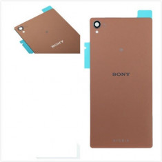 CAPAC Sony Xperia Z3 ORIGINAL NOU CARCASA BATERIE COPPER AURIU GOLD+ADEZIV foto