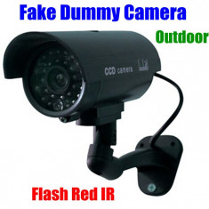 Camera falsa CCTV Dummy cu led flash foto