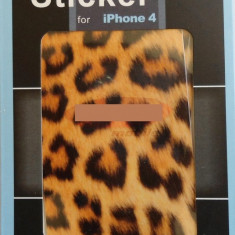 Folie protectie display 3D Leopard Apple iPhone 4 / 4S