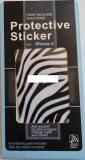 Folie protectie display 3D Zebra Apple iPhone 4 / 4S, Anti zgariere, iPhone 4/4S