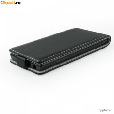 Husa Lenovo A319 Flip Case Inchidere Magnetica Black foto