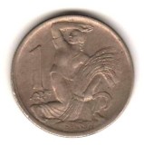 SV * Cehoslovacia 1 KORUNA / COROANA 1946 VF++, Europa