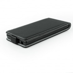 Husa Microsoft Lumia 640 Nokia Flip Case Slim Inchidere Magnetica Black foto