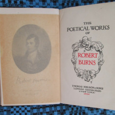 Robert BURNS - THE COMPLETE POETICAL WORKS (London, 1902 - LB. ENGLEZA, DE LUX!)