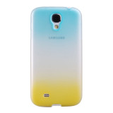 Husa silicon semitransparenta in 3 nuante Samsung Galaxy S4 i9500 + folie ecran, Maro
