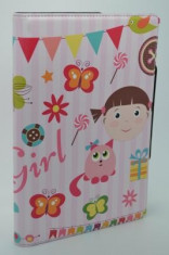 Husa stand tableta 7 inch Book Case Girl foto